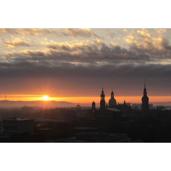 Wandbild - Sonnenaufgang in Dresden (Motiv CS38)