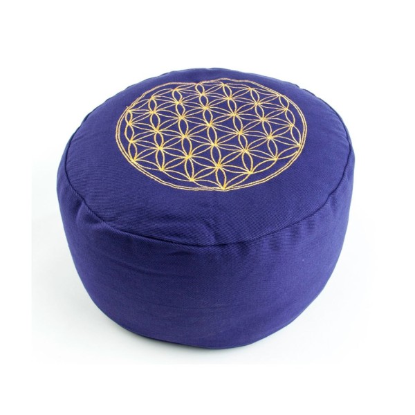 Meditationskissen Blume des Lebens - Lila