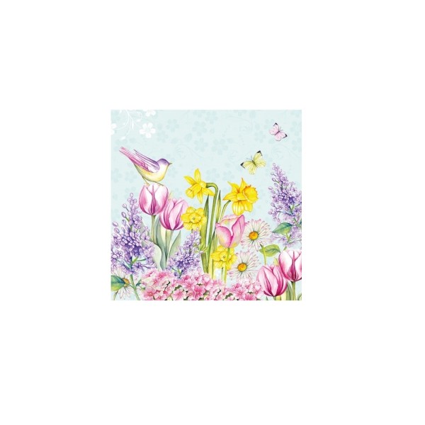 Servietten Blooming Garden