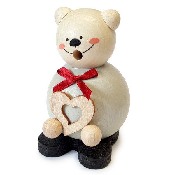 Hess Toys Räuchermann Teddy mit Herz