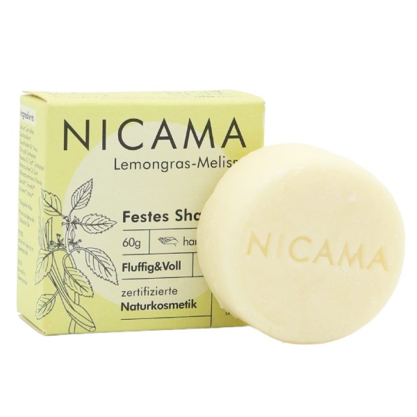 NICAMA Festes Shampoo Lemongras-Melisse