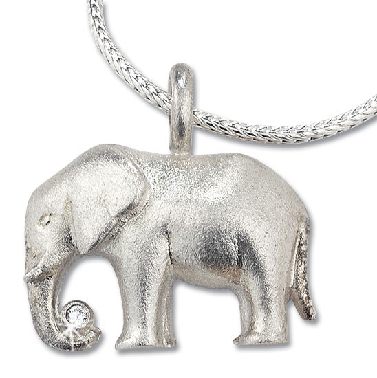 Christiane Wendt: Collier Glückselefant Version Silber