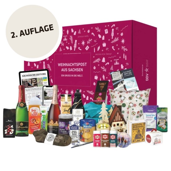 Weihnachtspost aus Sachsen - Sachsenpaket Weihnachtsedition 2025 - 2. Auflage