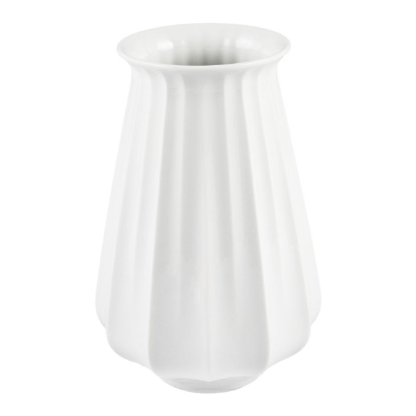 Lampionvase, klein, Weiß, H 18,5 cm