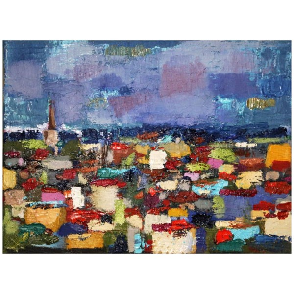 Olaf Amberg - Blick auf die Stadt - Originalgemälde