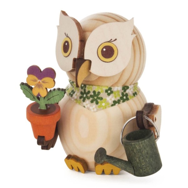 Holzfigur Mini-Eule Gärtner