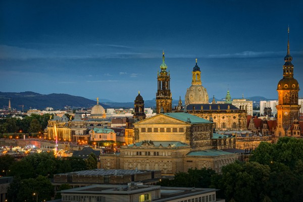 Wandbild Dresden - Blick auf die Dresdner Altstadt (Motiv JR101)