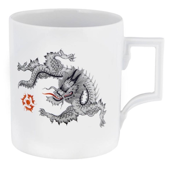 DDV Lokal Exklusiv - Meissener Porzellan - MUG-Becher Mingdrache - 1