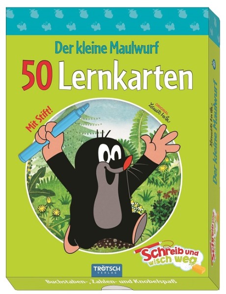 Der kleine Maulwurf - 50 Lernkarten Schreib und wisch weg