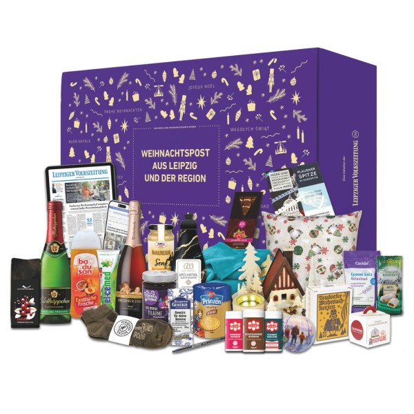 Weihnachtspost aus Leipzig und der Region - Heimatpaket Weihnachtsedition 2025